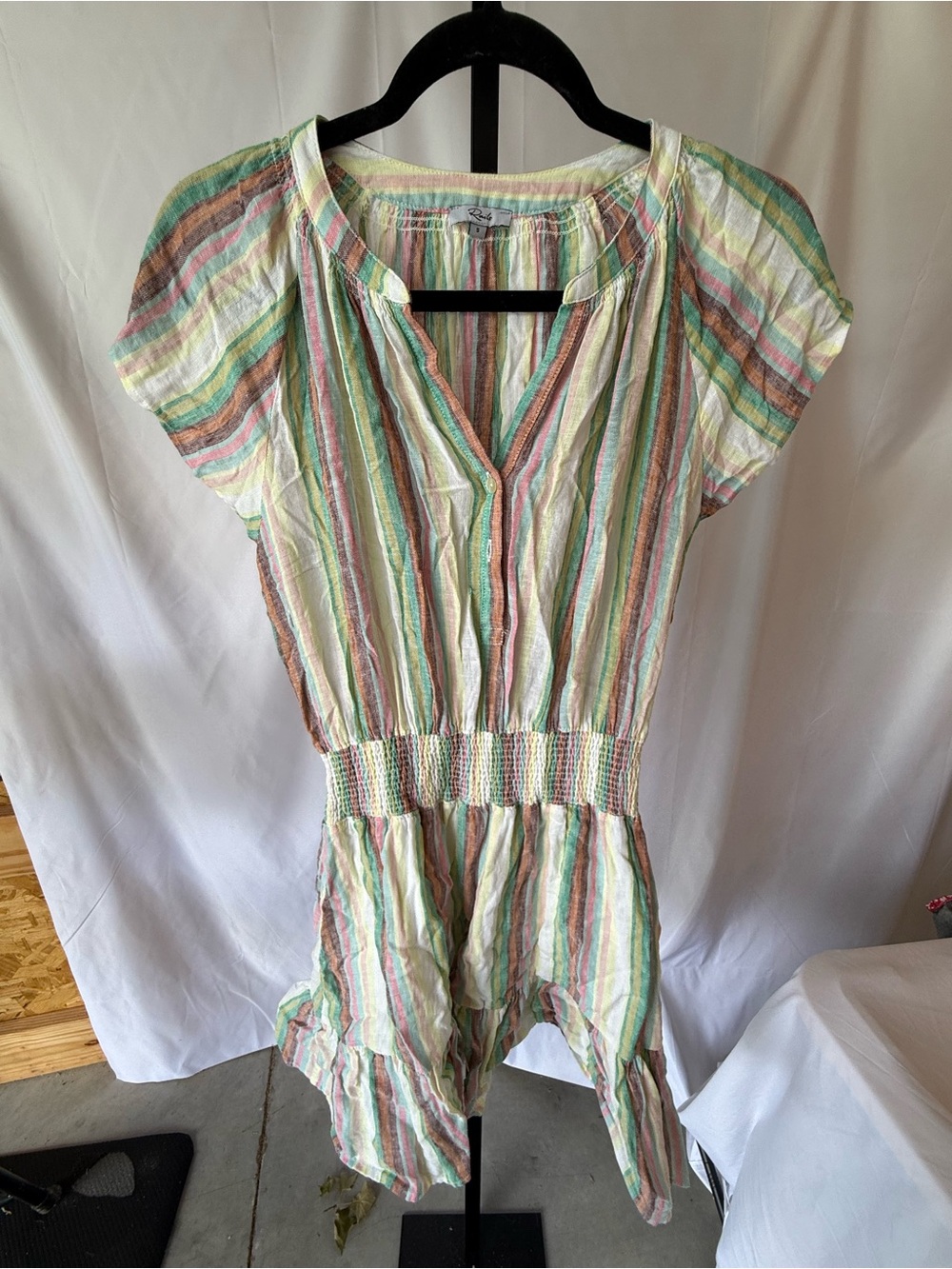 Rails Women’s Small Augustine Dress in Palais Stripe 100% Cotton